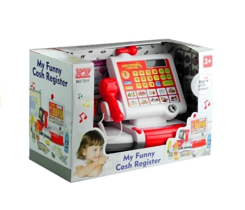 Interactive Cash Register with Playmoney and Accessories