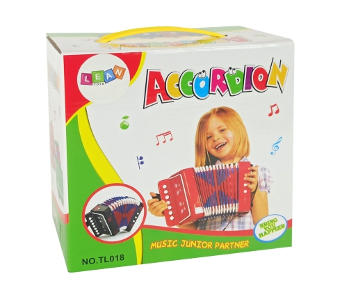 Accordion Instrument for a Young Musician Green