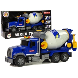 Blue Concrete Mixer Rotating Pear Lights Sounds