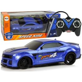 Remote Controlled Sports Car 1:24 Racing Blue Tinted Windows