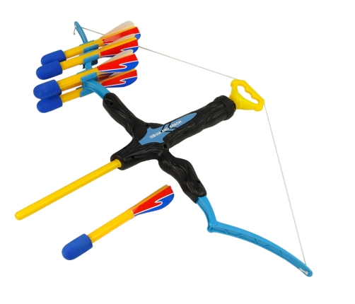 Longbow 6-shot Sport Bow for children Blue and Black