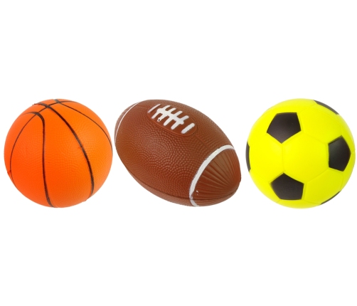 Soft Sports Ball Set 3in1 Football Basketball