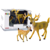 Set of 2 Figures Deer with cub  Forest Animals series