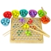 Wooden Ball Game Beads Educational Board Chinese