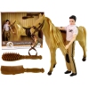 Puppet with Light Brown Horse Figures Accessories