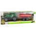 Green Tractor with Red Trailer Fractal Drive