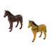 Mitsubishi Car with Transporter Two Horses Metal 521516