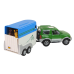 Mitsubishi Car with Transporter Two Horses Metal 521516