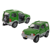 Mitsubishi Car with Transporter Two Horses Metal 521516