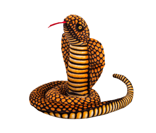 Plush Mascot Snake King Cobra Brown 100 cm