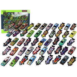 Set of 50 pieces of springs, colorful toy cars