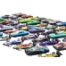 Set of 50 pieces of springs, colorful toy cars