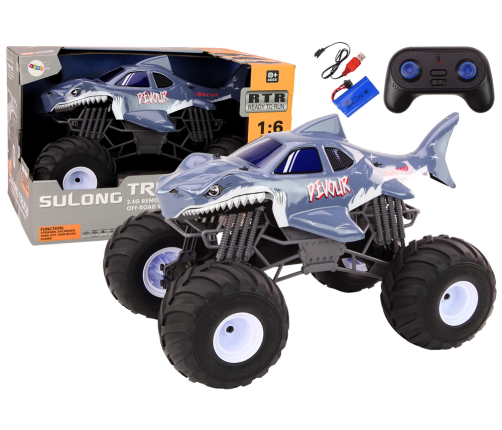 Large Off-Road Remote Controlled Car 2.4G RC 1:6 Shark