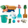 Sand Toy Set Dump Truck Bucket Molds Dinosaurs