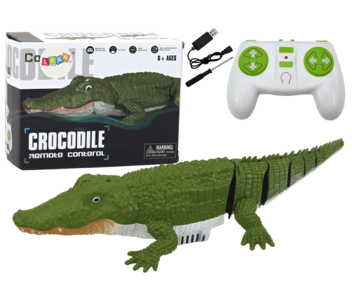 Remotely Controlled Water Crocodile Swimming Into Water By Remote Control