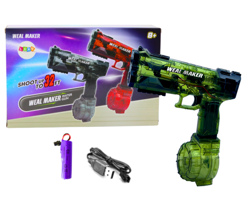 Automatic Electric Water Gun Green