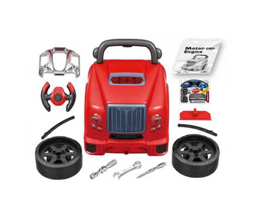 Truck Engine Disassembly DIY Kit Red Workshop