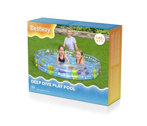 Sea World Inflatable Pool 183 x 33 cm Bestway 51005