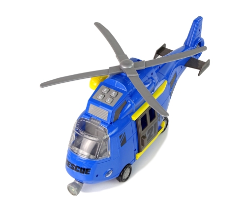 Rescue Helicopter with Rope Hook Sounds Lights