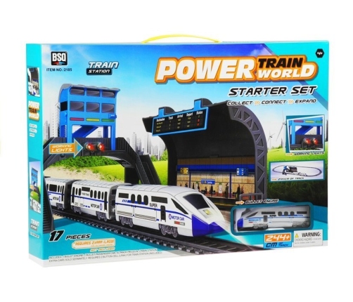 Commuter Train 244 cm Batteries + Railway Station + Carriage