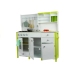 Wooden Kitchen with an Oven and Accessories Green-White