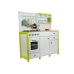 Wooden Kitchen with an Oven and Accessories Green-White