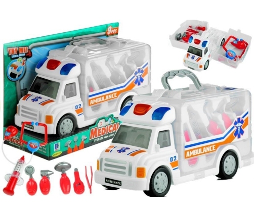 Doctor Play Set in an Ambulance Case 9 pcs