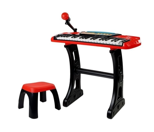 Keyboard Stand Chair 37 Keys Red