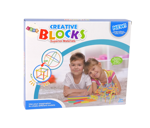 Building Blocks Construction Sticks Straws Set