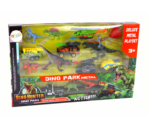 Helicopter Dinosaurs Vehicle Set 8 Colorful Pcs