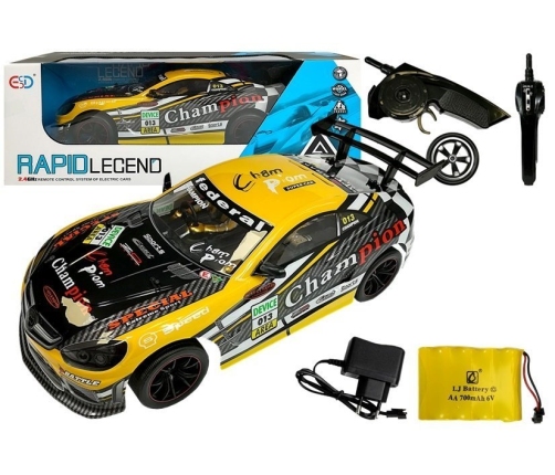 Sport Radio Controlled Car 2.4GHz Yellow