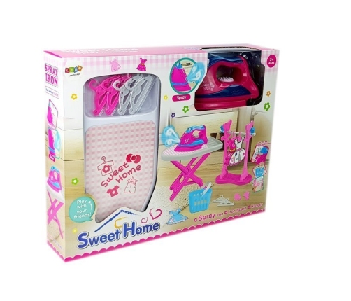 Ironing Kit Pink Iron Clothes Hanger Board