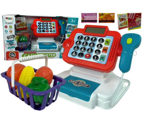 Children's Fiscal Cash Register Calculator Vegetable Basket