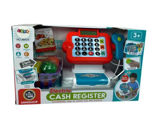 Children's Fiscal Cash Register Calculator Vegetable Basket