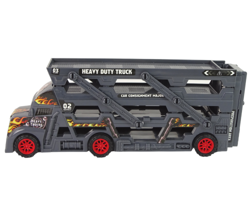 Large 3-storey truck trailer Heavy Duty Truck With extendable Car Launching Ramp