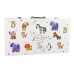 Huge Artistic Painting Set  94 Elements In a suitcase with prints of cheerful animals