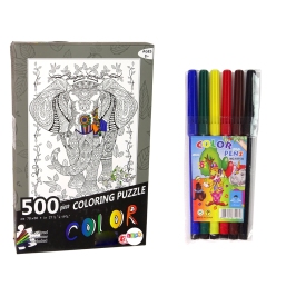 Colours Puzzle 500 Elephant