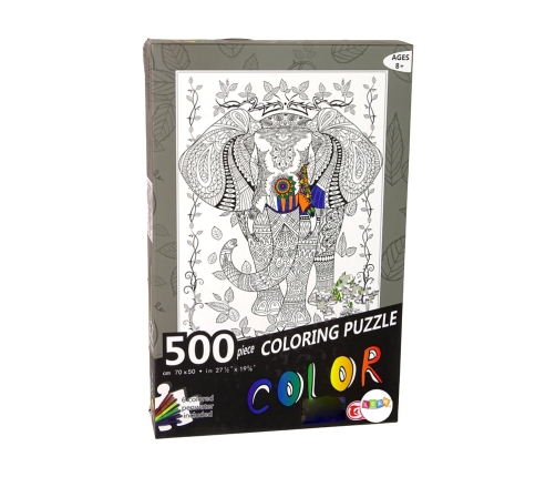 Colours Puzzle 500 Elephant