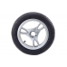 Plastic wheel with rubber tire (inflatable) PRO600 front