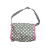 2-in-1 Stroller with Bag Grey Pink Stars