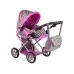 2-in-1 Stroller with Bag Grey Pink Stars