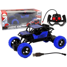 Remote Controlled Terrain Car R/C 1:18 Blue.