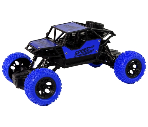 Remote Controlled Terrain Car R/C 1:18 Blue.