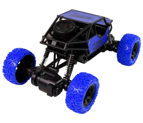 Remote Controlled Terrain Car R/C 1:18 Blue.