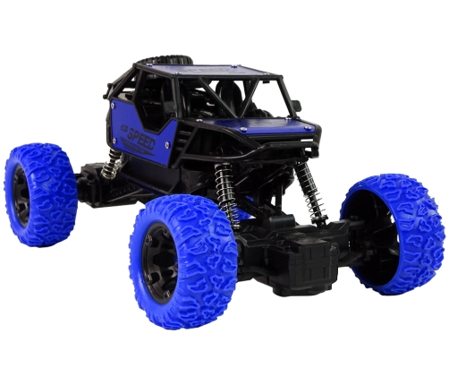 Remote Controlled Terrain Car R/C 1:18 Blue.