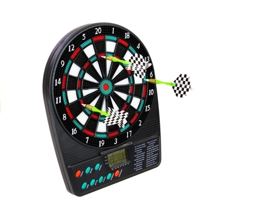 Electronic Dartboard Led Score Display Dart Board 18 Games 3 Darts 12 Spare Tips