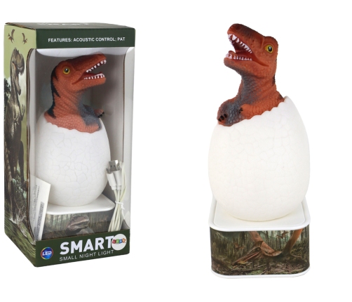 Dinosaur Egg Lamp LED Micro USB Red T-Rex