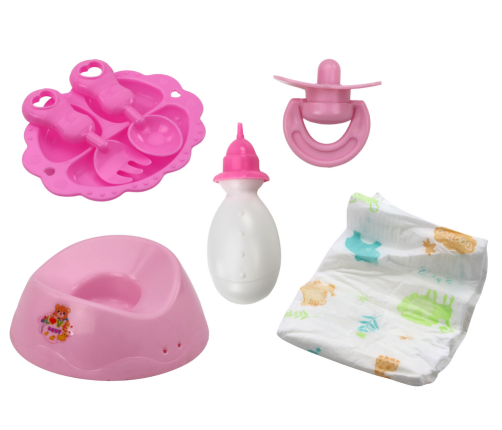 Baby Doll Peeing Bodysuit Hat Potty Bottle Accessories