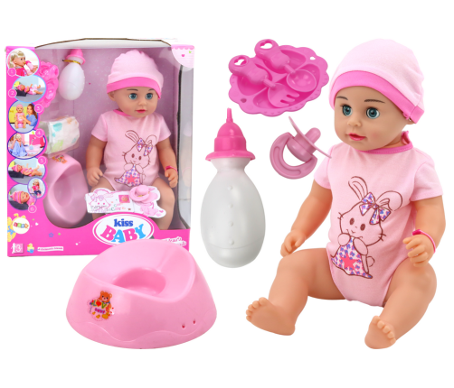 Baby Doll Peeing Bodysuit Hat Potty Bottle Accessories