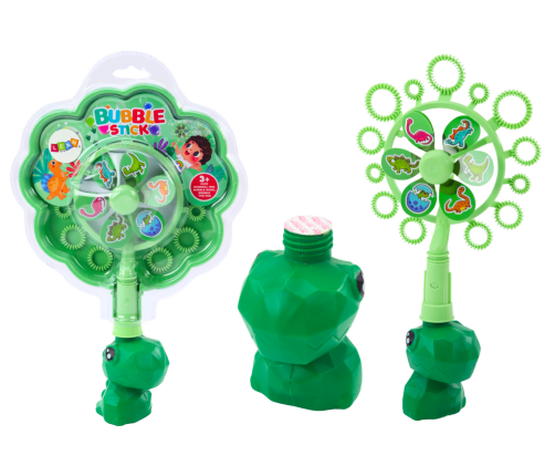 Soap Bubbles Pinwheel Dinosaur Tray Green